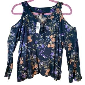 Buffalo Brand Cold Shoulder Long Sleeve Top